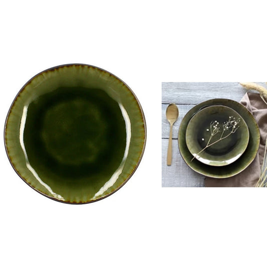 ASSIETTE DESSERT META EN GRES 20.5CM