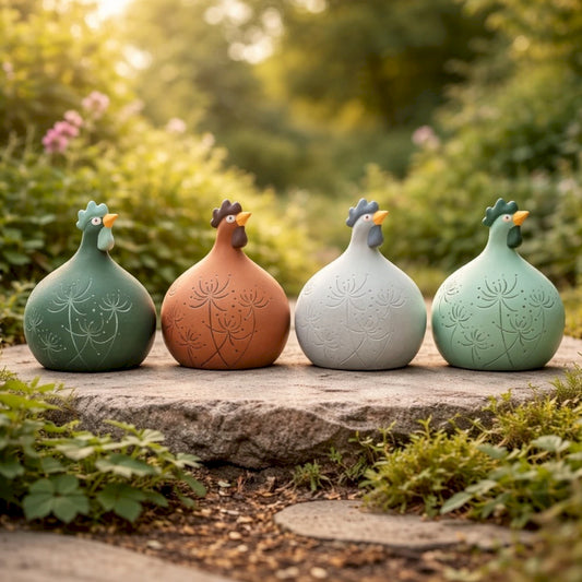 POULE ASS ANGELE EN TERRACOTA 21CM